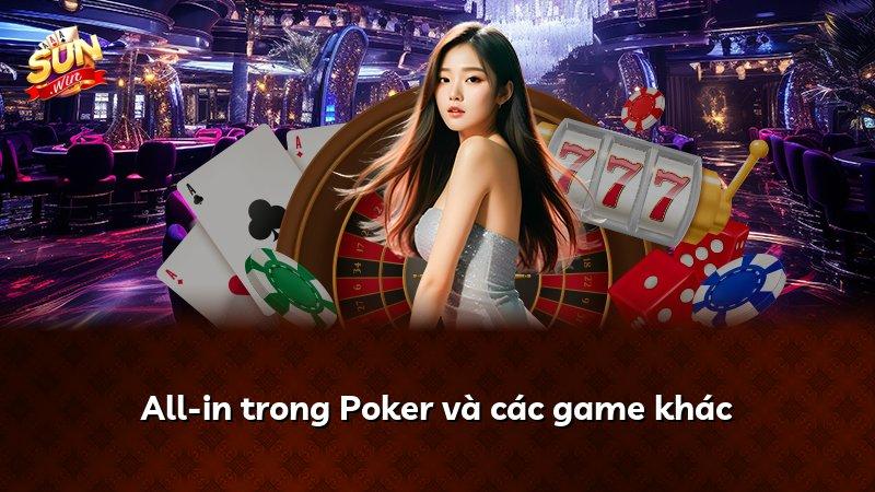 All-in trong Poker và các game khác