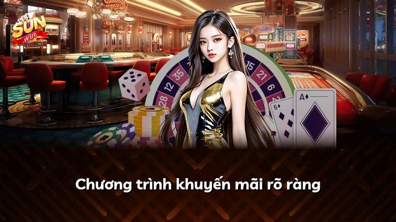 Chương trình khuyến mãi rõ ràng