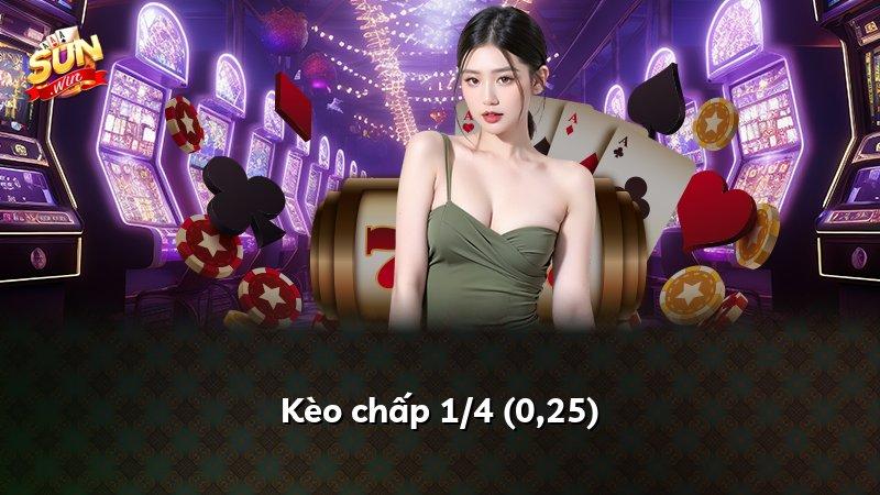 Kèo chấp 1/4 (0,25)