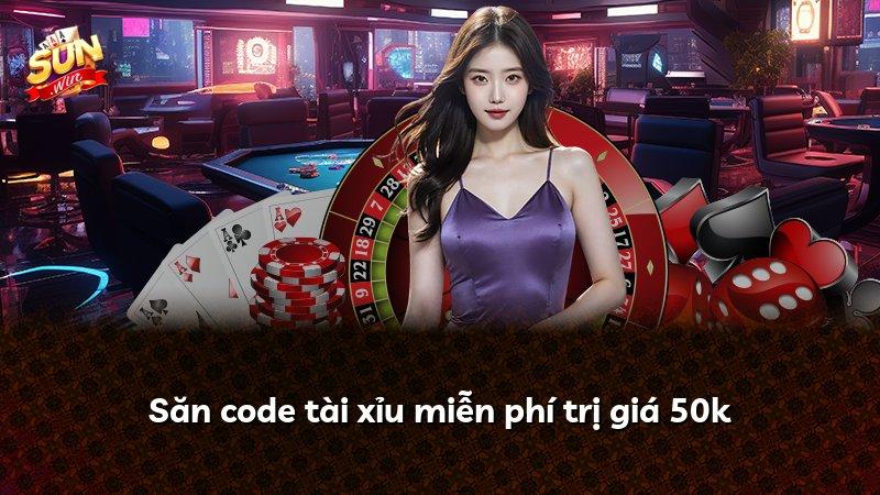 Săn code tài xỉu miễn phí trị giá 50k